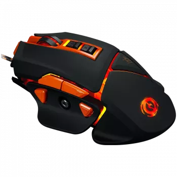 Ratón CANYON Hazard GM-6 LED con cable Negro Naranja