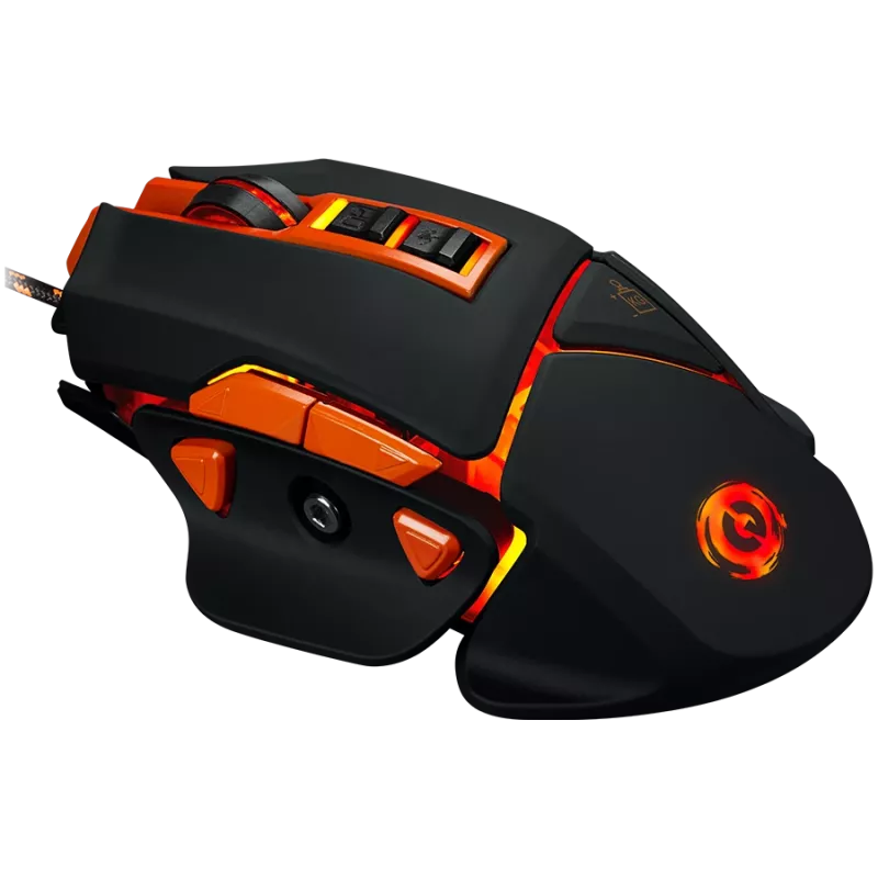 Ratón CANYON Hazard GM-6 LED con cable Negro Naranja