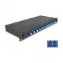 Caja de empalme de fibra óptica DeLOCK 67003 negro metal 483x220x44mm