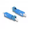 Acoplador híbrido de fibra óptica SC simplex macho a LC simplex hembra azul DeLOCK
