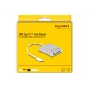 Lector de tarjetas DeLOCK 91005 USB 3.2 Gen 1 Type-C gris CF MMC MicroSD