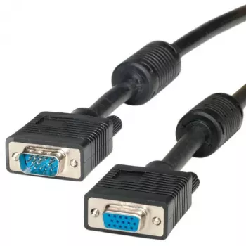 Cable VGA ROLINE HD15 macho - hembra con núcleo de ferrita 2,0 m (11.04.5352)