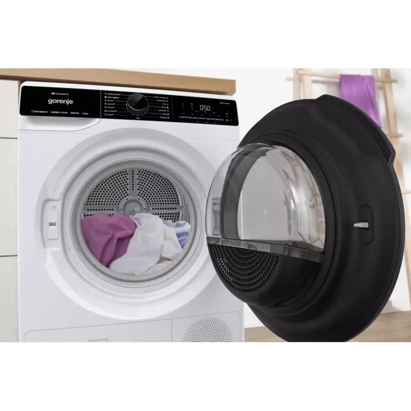 Gorenje DPNA92WIFI Secadora independiente de carga frontal 9 kg A++ Negro, Blanco