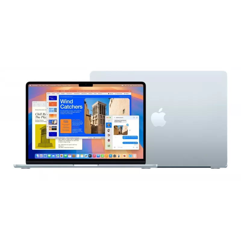 Apple MacBook Air 13 inch : chip M4 con CPU de 10 núcleos y GPU de 8 núcleos, 16 GB, 256 GB SSD – Azul cielo