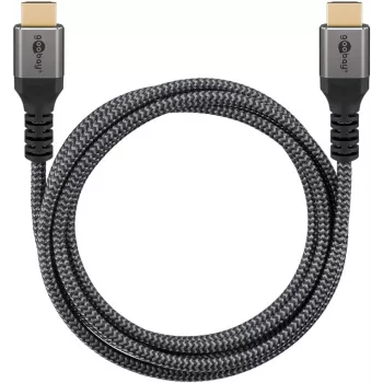 Cable HDMI Plus de alta velocidad con Ethernet, 4K @ 60Hz (gris, 15 metros)