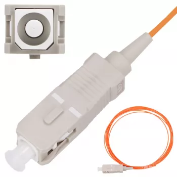 Pigtail SC/UPC Cable Multimodo Extralink OM2 50 µm 900 µm 2 m FTTH naranja