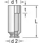 Vaso de impacto Gedore 6164780 peso 396 g
