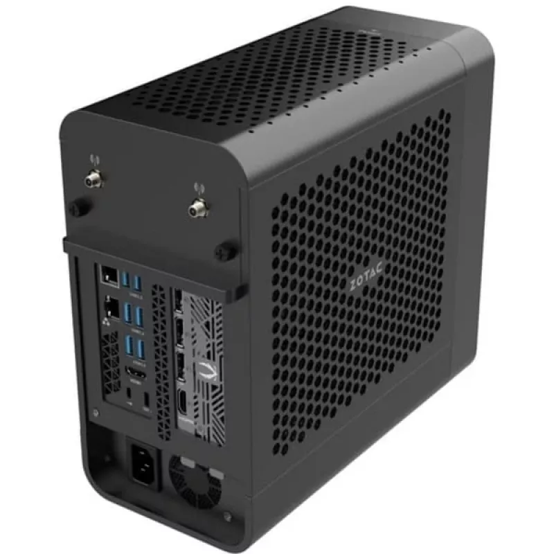 ZOTAC ZBOX-EU27507TC-BE-W5B Intel Core Ultra 7 265 RTX 5070 Ti 16GB DDR5 1TB SSD M.2 W11H WIFI BT 5G LAN GLAN 3xDP HDMI EMEA EU+UK (ZBOX-EU27507TC-BE-W5B)