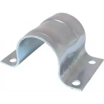 Abrazadera de mástil ShiverPeaks 89856 acero galvanizado con estrías de sujeción adicionales
