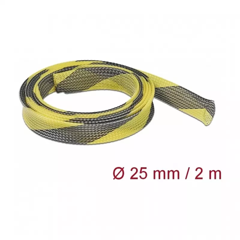 Funda protectora para cables DeLOCK 20747 negro amarillo