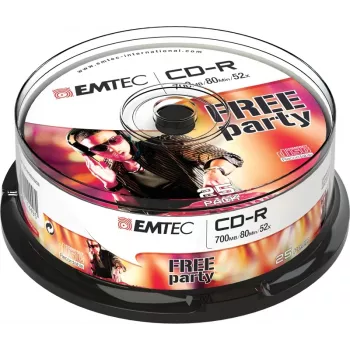 CD-R Emtec ECOC802552CB 700 MB 52x 25 unidades