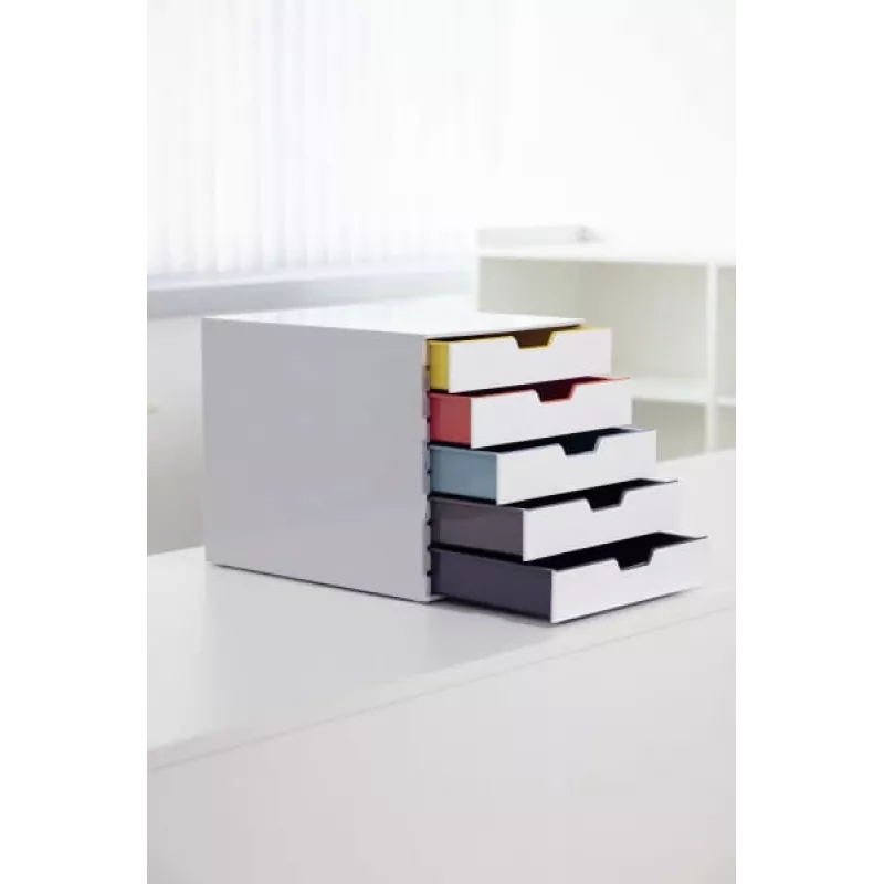 Archivador de cajas Durable VARICOLOR Mix 5 plástico multicolor blanco 762527