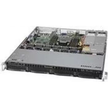Supermicro SC813M F2TQC4-R407CB - Montaje en rack - 1U - ATX - SATA/SAS - Hot-Swap - Negro