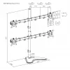 Soporte LCD SBOX LCD-F048-2 para pantallas de 17–32