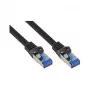 Good Connections cable de red Cat.6A SmartFLEX HF negro 0,25m