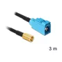 Cable coaxial DeLOCK 88652 RG-174 3 m SMB FAKRA Z Negro