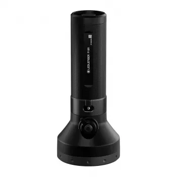 Linterna de mano Ledlenser P18R negra, recargable 1000 lm, IP68, alcance 600 m, batería 18650