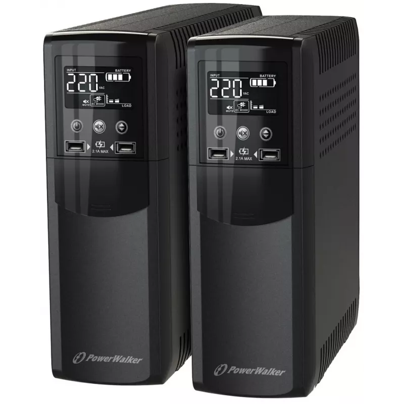 BlueWalker PowerWalker VI 800 CSW IEC SAI line-interactive, 800 VA (0,8 kVA), 480 W, negro