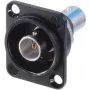 Neutrik NBB75DFIB-P - BNC - Negro - Acero inoxidable - Latón - Polioximetileno (POM) - Politetrafluoroetileno (PTFE) - Zinc - Latón - 1,5 V - 3 mO (NBB75DFIB-P)