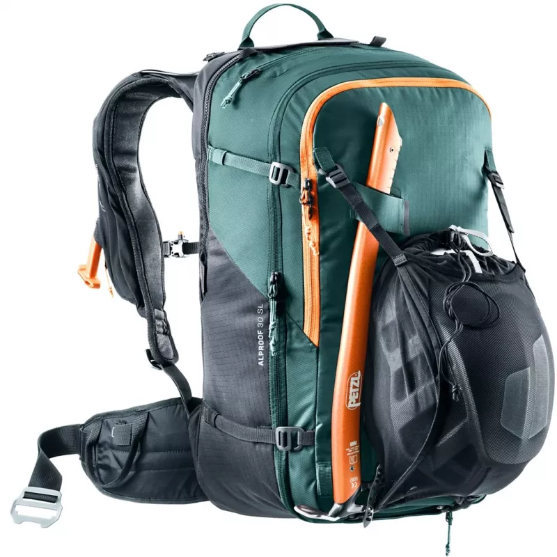 Mochila antiavalanchas Deuter Alproof 30 SL - negro/verde denim