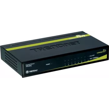 Switch Gigabit GREENnet de 8 puertos TRENDnet con carcasa metálica