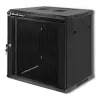 Qoltec 54488 Armario rack de pared de 19 pulgadas, 12U, 600 x 635 x 450 mm, puerta perforada