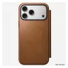 Funda tipo folio para móvil Nomad Modern Leather Folio para iPhone 17 Pro Max – tan, compatible con pantalla de hasta 17,5 cm (6,9