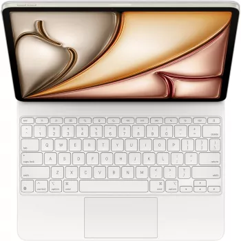 Teclado Apple Magic QWERTY US English blanco con trackpad