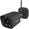 Foscam V8P cámara WiFi bullet para exteriores, 8 MP 4K (3840x2160), WiFi de doble banda, foco, sirena, visión nocturna, negra