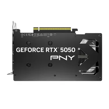 Tarjeta gráfica PNY GeForce RTX 5050 – 8 GB GDDR6, 2317 MHz, 128 bits, PCIe x8 5.0, refrigeración de doble ventilador