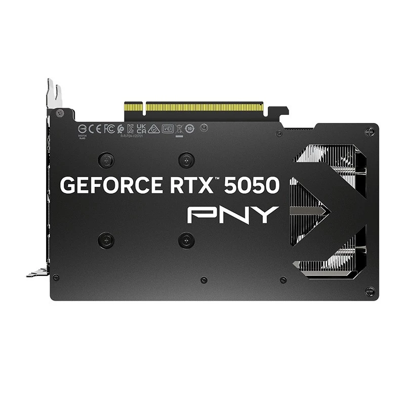 Tarjeta gráfica PNY GeForce RTX 5050 – 8 GB GDDR6, 2317 MHz, 128 bits, PCIe x8 5.0, refrigeración de doble ventilador