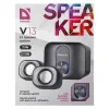 Altavoces de escritorio 2.1 DEFENDER V13 — 11 W RMS (6 W satélites, 5 W subwoofer), alimentación USB, entrada de 3,5 mm, negro