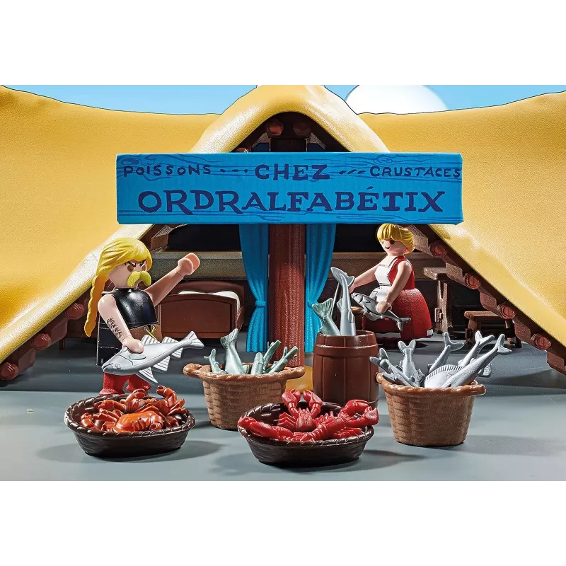 Playmobil 71266 Asterix: Cabaña de Verleihnix Verleihnix y su mujer Bakteria figuras de colección Asterix coleccionistas y fans diversión de juego juegos de rol