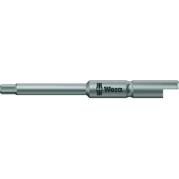 Punta hexagonal Wera 840/9 C 2 mm – Punta hexagonal de acero aleado para destornilladores y portapuntas