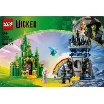 Set LEGO Wicked 75689 — set de juego Ciudad Esmeralda y castillo Kiamo Ko