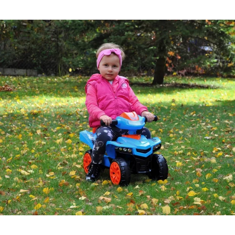 Vehículo deslizador Milly Mally Ride-on Monster Navy — vehículo deslizador infantil con asiento, altura de asiento baja
