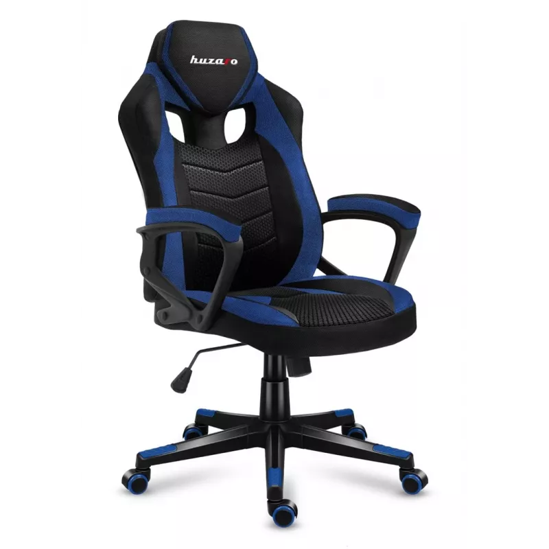 Silla gaming Huzaro FORCE 2.5 azul MESH con asiento de malla negra, azul