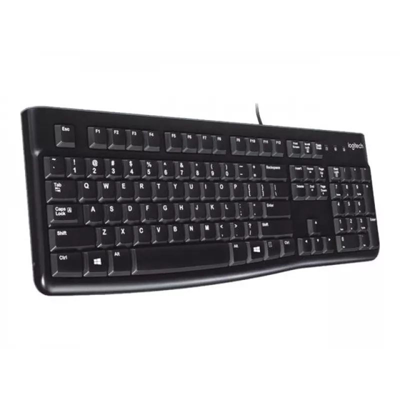K120 Teclado con cable, con cable, USB, QWERTZ, negro