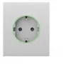 Tapa de enchufe Ajax CenterCover Smart Type F, blanco