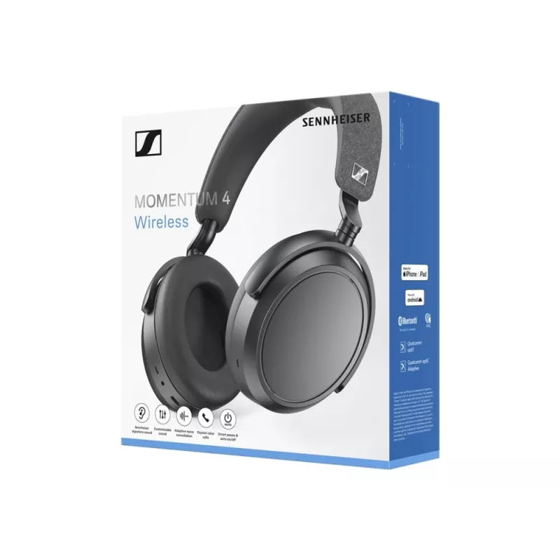 Auriculares inalámbricos Bluetooth con cancelación de ruido SENNHEISER Momentum 4 - negro
