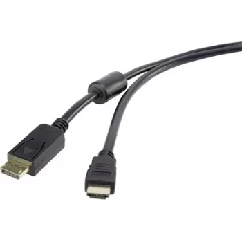 Cable DisplayPort a HDMI Renkforce 5 m – transmisión digital de audio/vídeo
