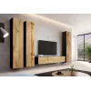 Armario cerrado Cama VIGO '180' 180/40/30 negro/roble Wotan