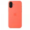 iPhone 16 Plus funda de silicona con MagSafe - mandarina