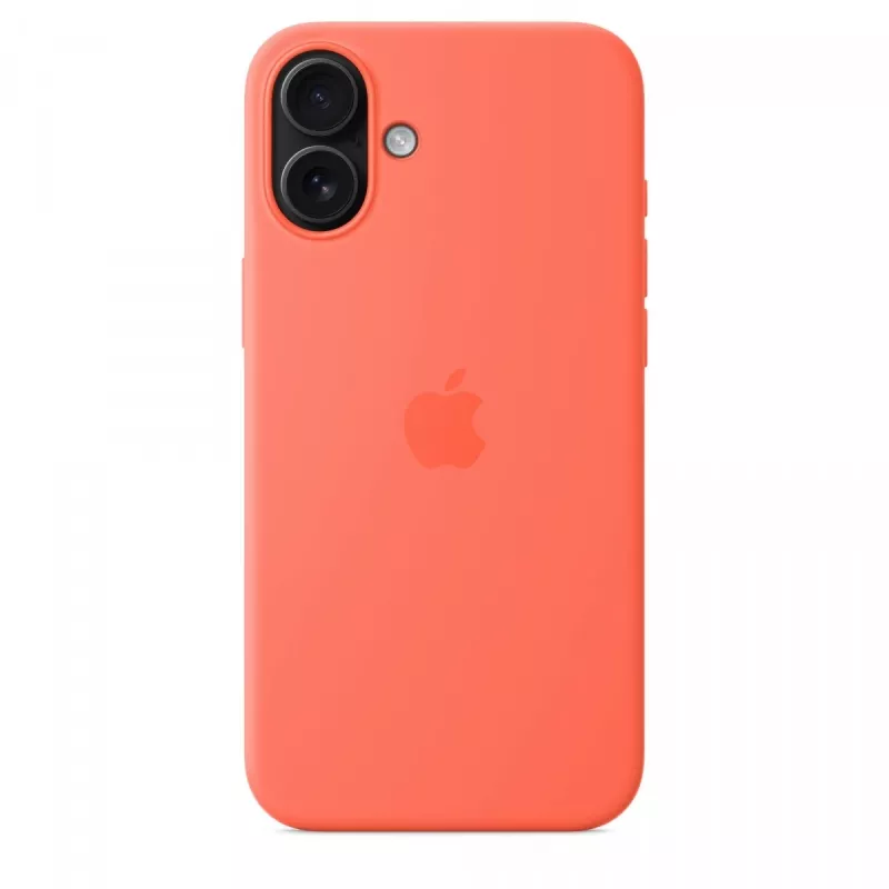 iPhone 16 Plus funda de silicona con MagSafe - mandarina