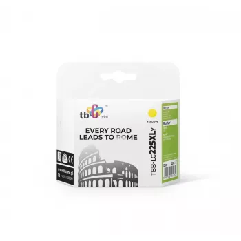 Cartucho de tinta TB compatible con Brother LC225XL amarillo nuevo