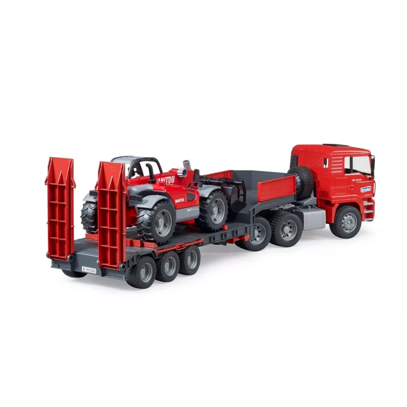 Set de vehículos BRUDER MAN TGA camión cargador con cargador Manitou