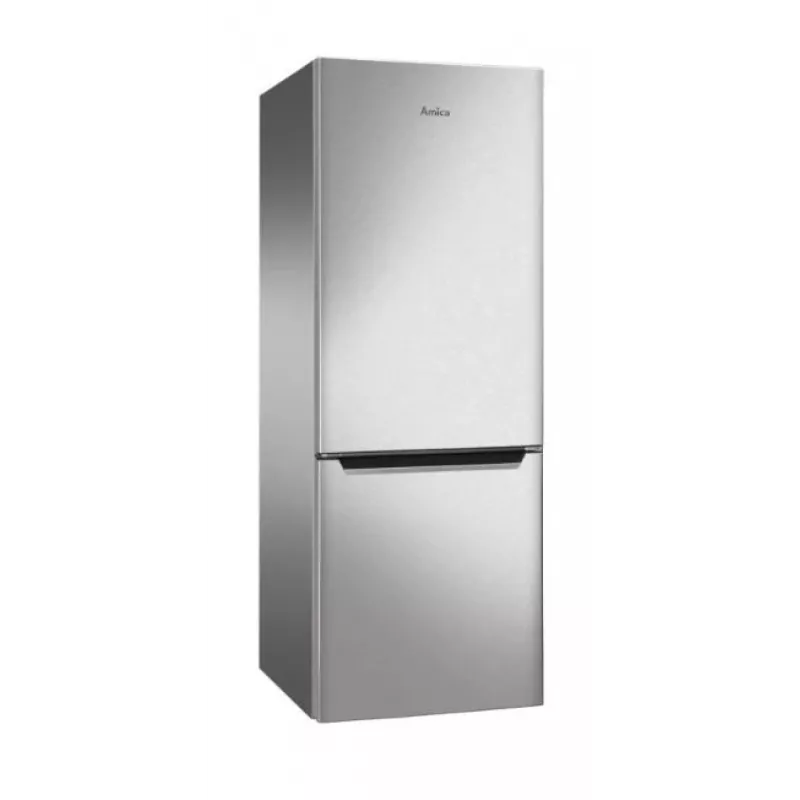 Amica FK244.4X(E) frigorífico combi de libre instalación, congelador inferior, frigorífico de 153 l, congelador de 52 l, FrostControl, clase energética E