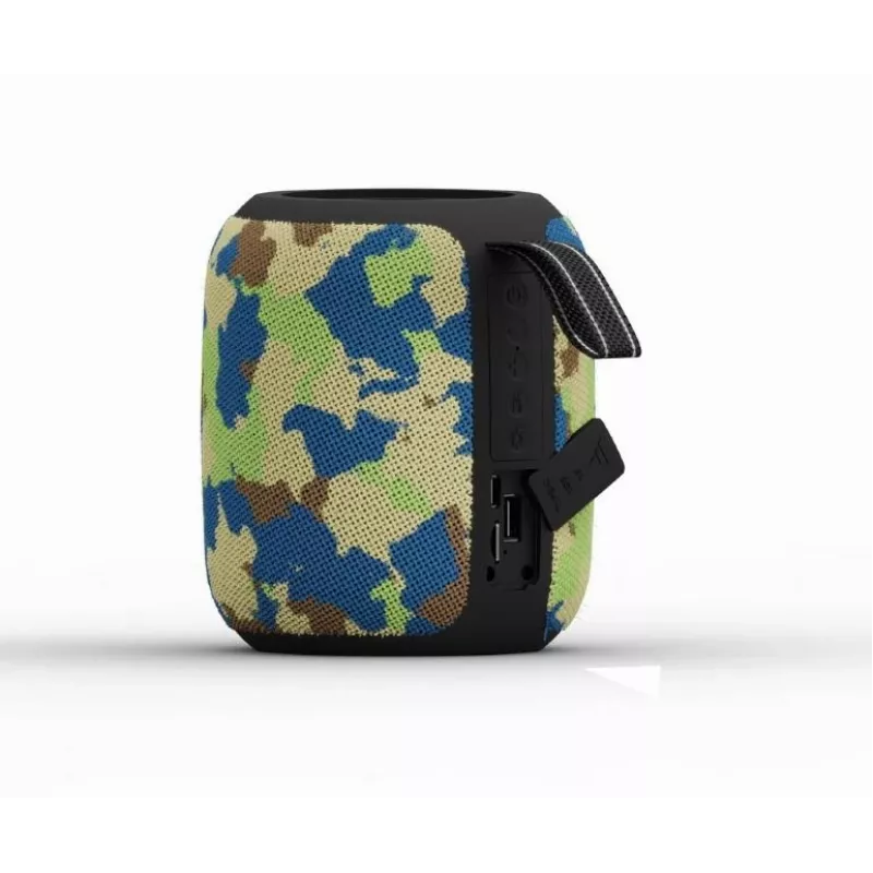Gembird SPK-BT-LED-05-CM altavoz Bluetooth portátil con LED, camuflaje