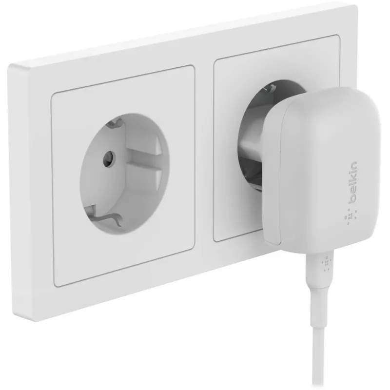 Cargador de interior Belkin WCA006vf1MWH-B5 cargador rápido USB Type-C 1m Blanco