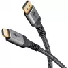 Goobay 65269 Adaptador de cable de vídeo 2 m DisplayPort HDMI Gris (65269)